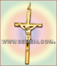 CROCE ORO SM. BIANCO H. 8,5