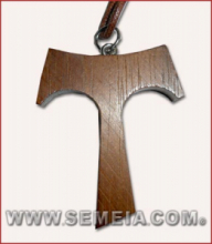 CROCE TAU LEGNO T 8011 C/LACCETTO