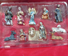 MINI SET NATIVITA' cm 3 DA 11 PEZZI