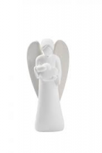 PR FR/041 ANGELO IN RESINA ALI TORTORA CON CUORE h 9 cm CIRCA