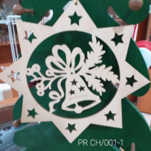 STELLA DIAM. Mm 200 CON CAMPANELLA (03) - CANDELA (05) - ABETI E COMETA (07)