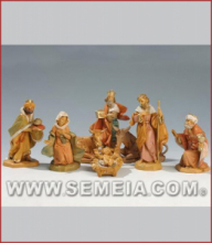 Natività 8 pezzi per presepe da cm. 12 