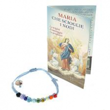 RD FR/042 CONFEZIONE LIBRICINO MADONNA NODI cm 6,5x11 CON BRACCIALETTO COL. ASS.
