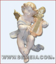 PR FP/040 ANGELI MUSICANTI COL. Cm 36 (LIRA/MANDOLINO)