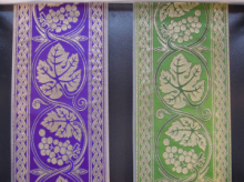 STOLONE UVA E FOGLIE 85% POL. 15 % METALLIZZATO