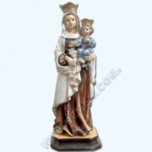 ST FR/038 STATUA MAD. CARMELO cm 15 DIPINTA