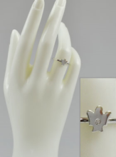 RD FR/066-AG ANELLO CON ANGELO E ZIRCONE ARGENTO 925 MIS. REGOLABILE