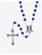 RS CC/009 ROSARIO CON MONOGRAMMA E CROCE SMALTI COL. ASSORTITI