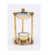 KN C/010 BRUCIAINCENSO A LUMINO OTTONE DIAM. 7,5x11 cm H