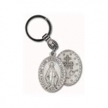 CH FR/027 PORTACHIAVE OVALE IN METALLO MIRACOLOSA mm 27x43