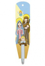 PENNA SEGNALIBRO SCHIACCIATA cm 3x13 CON IMMAGINE SOGGETTI NATALIZI