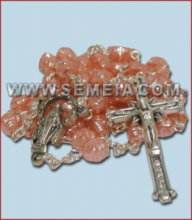 RS BT/026 ROSARI TIPO PERLE DI FIUME 6/4 MM ARG COL. VARI