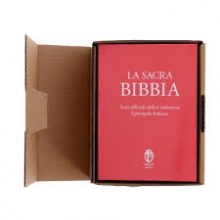SACRA BIBBIA FLESSIBILE ROSSO CORALLO CARATTERI GRANDI - TESTO CEI