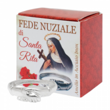 RD FR/007 ANELLO S. RITA ACCIAIO INOX VARIE MISURE C/SCATOLINA