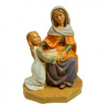 ST FP/027 Sant'Anna con Maria Bambina t/l cm 12 circa