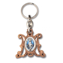 CH LA/005 PORTACHIAVI ULIVO "M" PLACCA MET. PICCOLA  cm 3x3 CIRCA